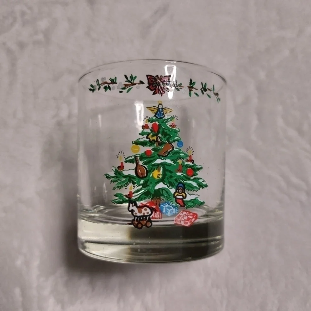Montgomery Ward Holiday Collection Vintage (1979) Christmas Tree High Ball Glass